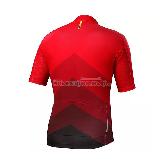 Abbigliamento Ciclismo Mavic Manica Corta 2021 Rosso Nero